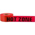 Haz Mat Dqe, Inc. DQE® Hot Zone Tape, 500 Ft Roll, Red HM4071